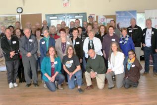 Tourism conference participants at Camp Kennebec on May 4th.
